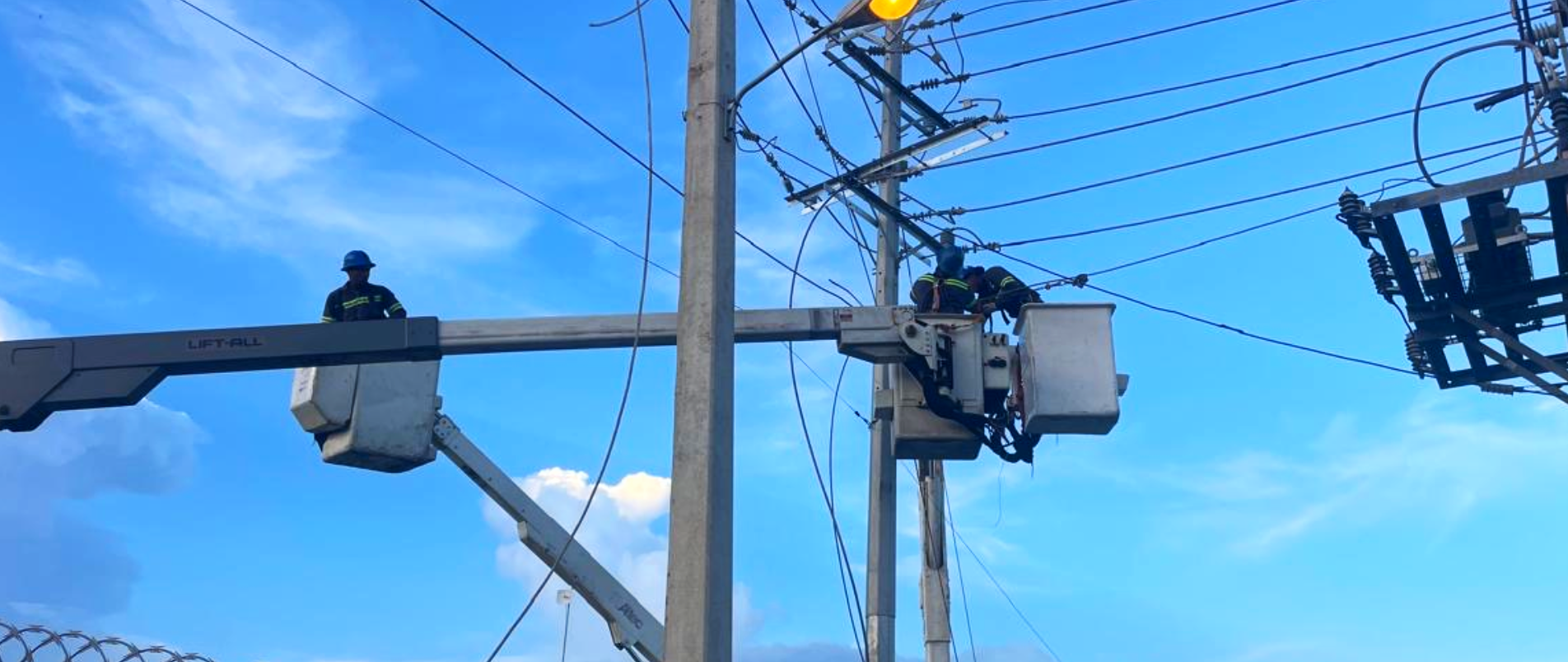 Edeeste informa concluyeron trabajos de mejora en circuito EBRI05 para optimizar el servicio eléctrico
