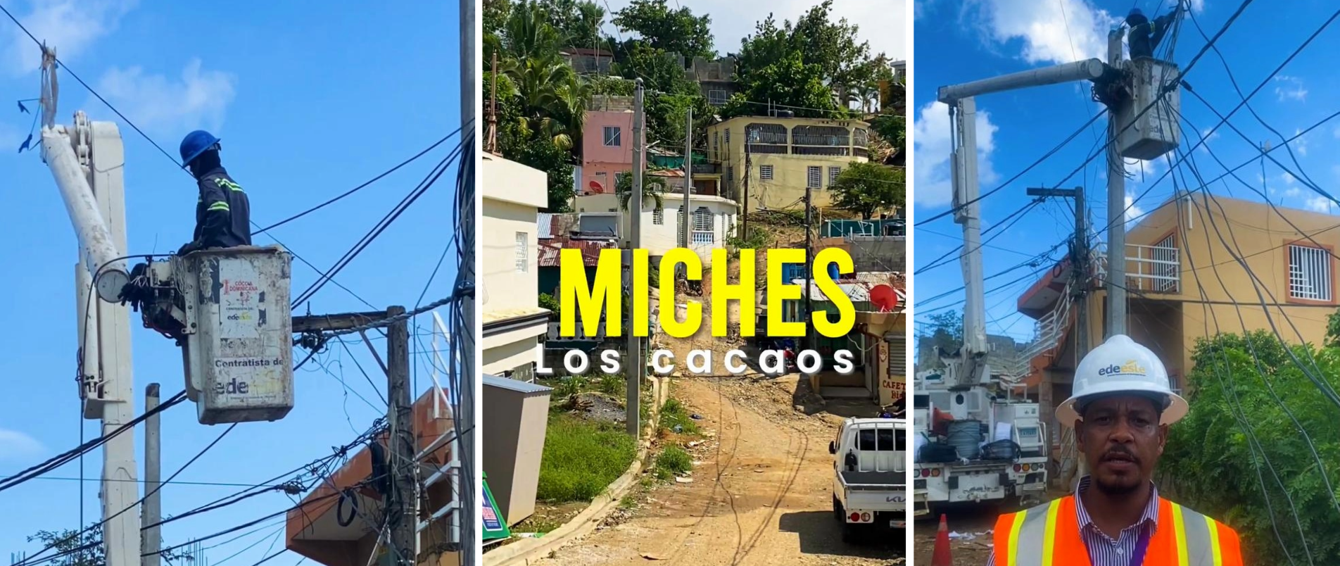 Edeeste ejecuta importante proyecto de electrificación en sector Los Cacaos, Miches